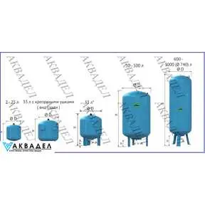Бак мембранный DE 400  10bar/70*C артикул REFLEX7306850